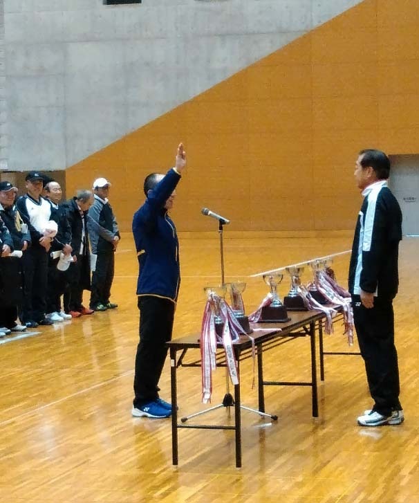 7岩手県　シニア男子　山田選手の選手宣誓.JPG