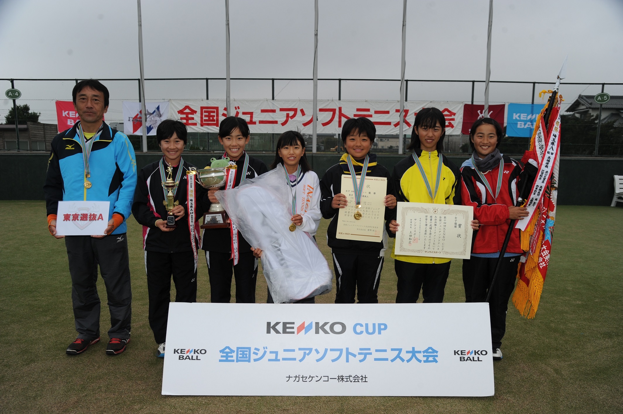 第14回ＫＥＮＫＯ　ＣＵＰ/ジュニアソフトテニス大会フォトアルバム　④入賞チーム編