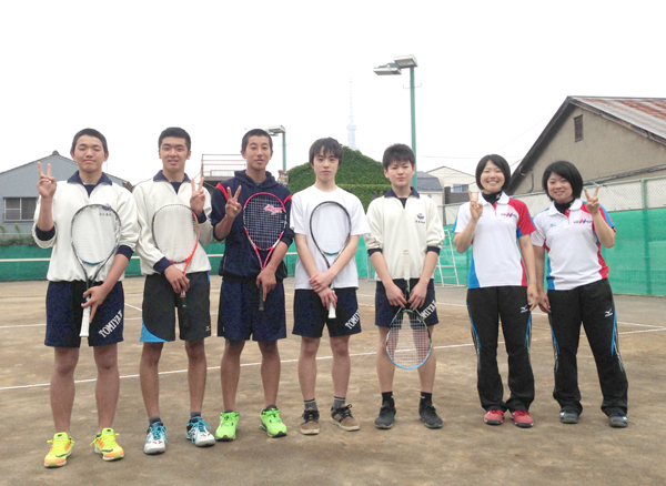 富谷第二中学校テニス部の5名が訪問学習にいらっしゃいました