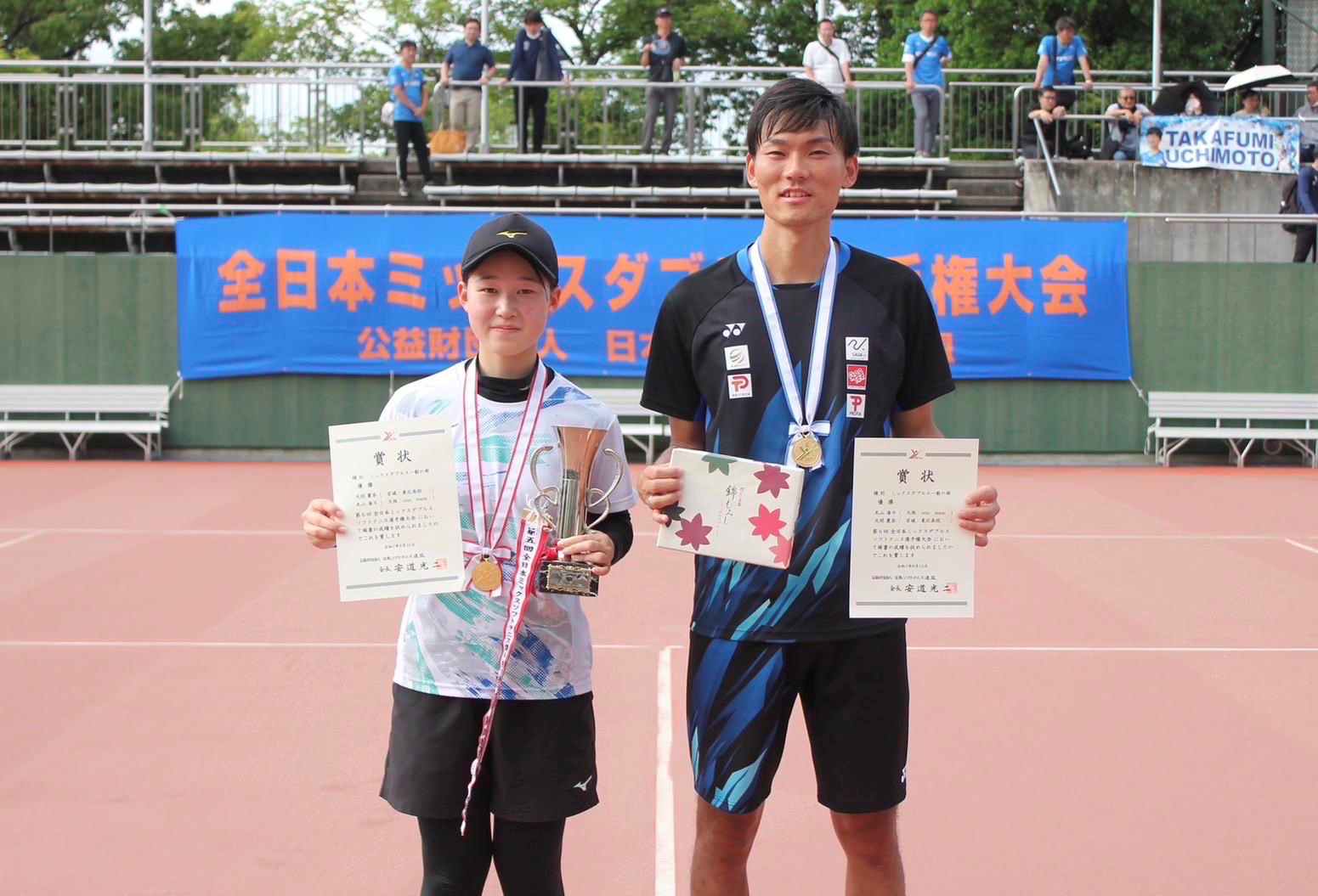 丸山海斗選手 上岡俊介選手とのペア